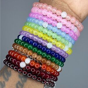 Colorful Beaded Bracelets Set